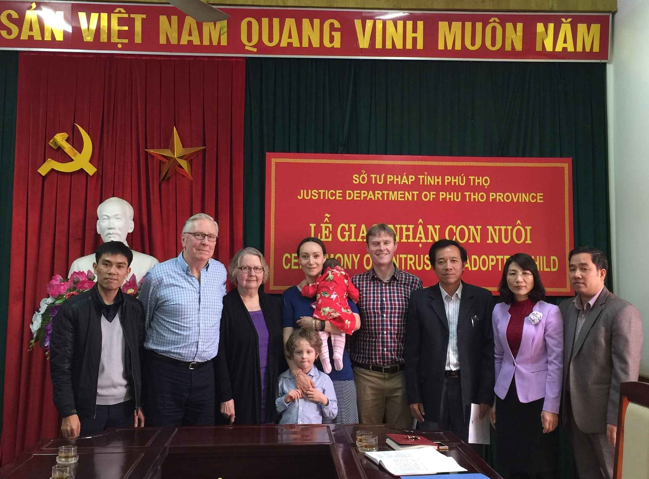 Hilton Family Adoption 2017 Ceremony Dept of Justice